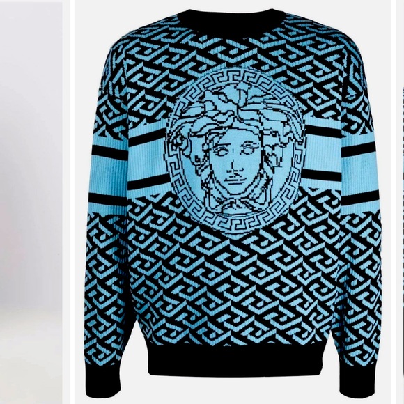 LA GRECA MEDUSA JACQUARD SWEATER 🔹RARE🔹 - Picture 3 of 6